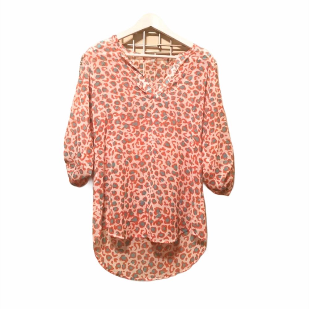 Collective Concepts Animal Print Blouse